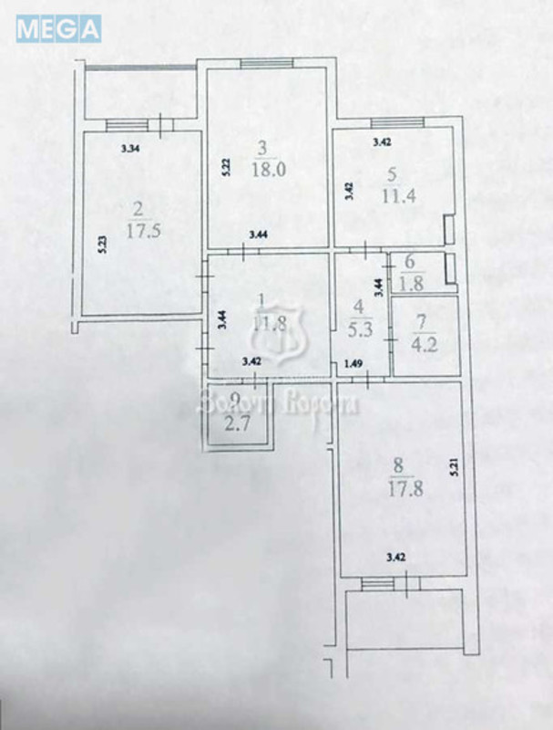 Продаж 3 кімнатної квартири (98/53/12), 20 пов. 25 пов. будинку, <a class="location-link" href="/kiev/" title="Недвижимость Київ">Київ</a>, <a class="location-link" href="/kiev/desnyanskij/" title="Недвижимость Деснянський район">Деснянський р-н</a>, Милославська вул., 16 (изображение 15)