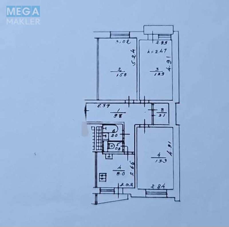 Продаж 3 кімнатної квартири (67,8/43,6/8), 5 пов. 16 пов. будинку, <a class="location-link" href="/kiev/" title="Недвижимость Київ">Київ</a>, <a class="location-link" href="/kiev/obolonskij/" title="Недвижимость Оболонський район">Оболонський р-н</a>, Маршала Рокоссовського просп., 6 (изображение 23)