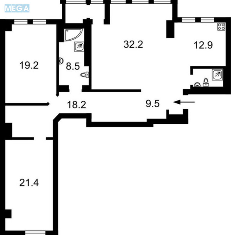 Оренда 3 кімнатної квартири, <a class="location-link" href="/kiev/" title="Недвижимость Київ">Київ</a>, <a class="location-link" href="/kiev/pecherskij/" title="Недвижимость Печерський район">Печерський р-н</a>, Дружби Народів бульв., 14-16 (изображение 14)