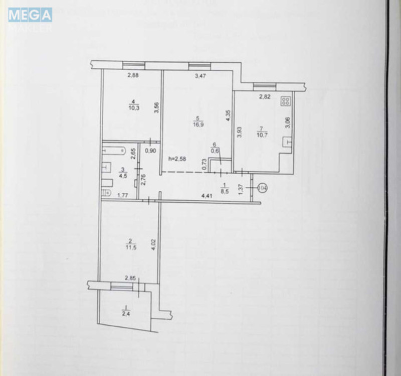 Продаж 3 кімнатної квартири (65/?/11), 8 пов. 9 пов. будинку, <a class="location-link" href="/dnepropetrovsk/" title="Недвижимость Дніпра">Дніпро</a>, тополя-3, 2 (изображение 9)