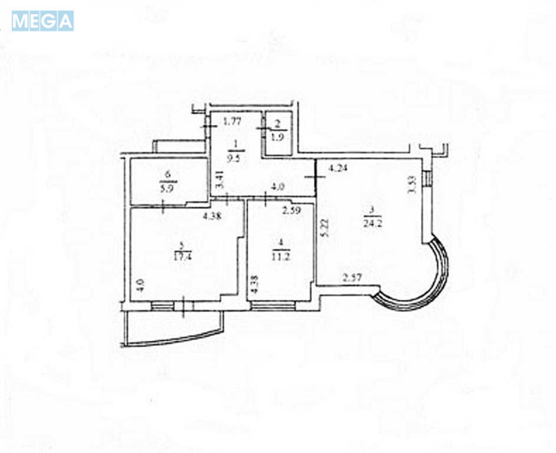 Оренда 2 кімнатної квартири, <a class="location-link" href="/kiev/" title="Недвижимость Київ">Київ</a>, <a class="location-link" href="/kiev/svyatoshinskij/" title="Недвижимость Святошинський район">Святошинський р-н</a>, Феодори Пушиної вул., 19а (изображение 16)