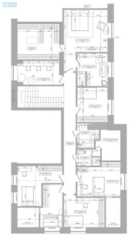 Продаж 6 кімнатної квартири (274/?/?), 5 пов. 5 пов. будинку, <a class="location-link" href="/kiev/" title="Недвижимость Київ">Київ</a>, <a class="location-link" href="/kiev/pecherskij/" title="Недвижимость Печерський район">Печерський р-н</a>, Академіка Богомольця вулиця, 7/14 (изображение 5)