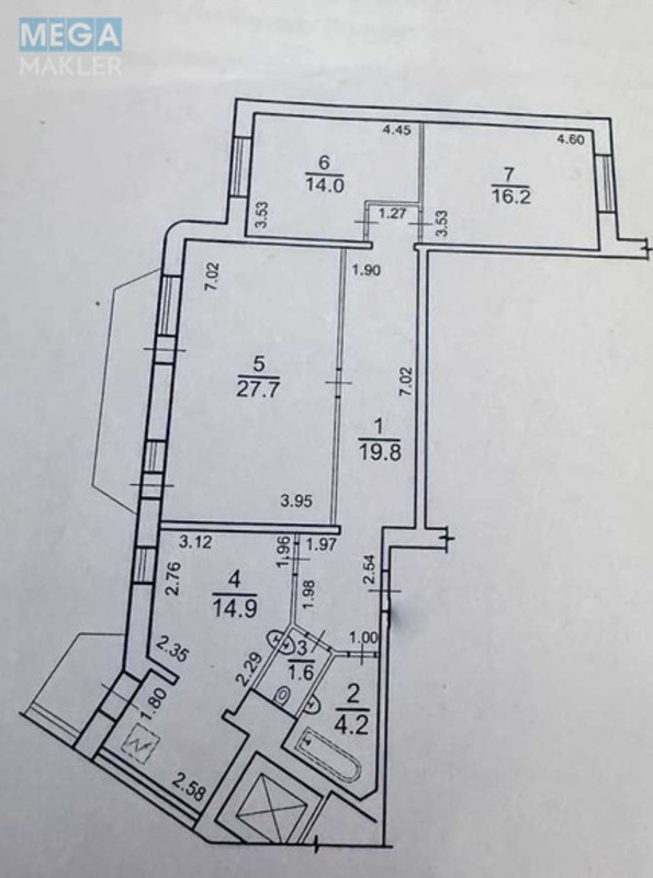 Продаж 3 кімнатної квартири (101/58/15), 15 пов. 20 пов. будинку, <a class="location-link" href="/kiev/" title="Недвижимость Київ">Київ</a>, <a class="location-link" href="/kiev/desnyanskij/" title="Недвижимость Деснянський район">Деснянський р-н</a>, Оноре де Бальзака вул., 4а (изображение 24)