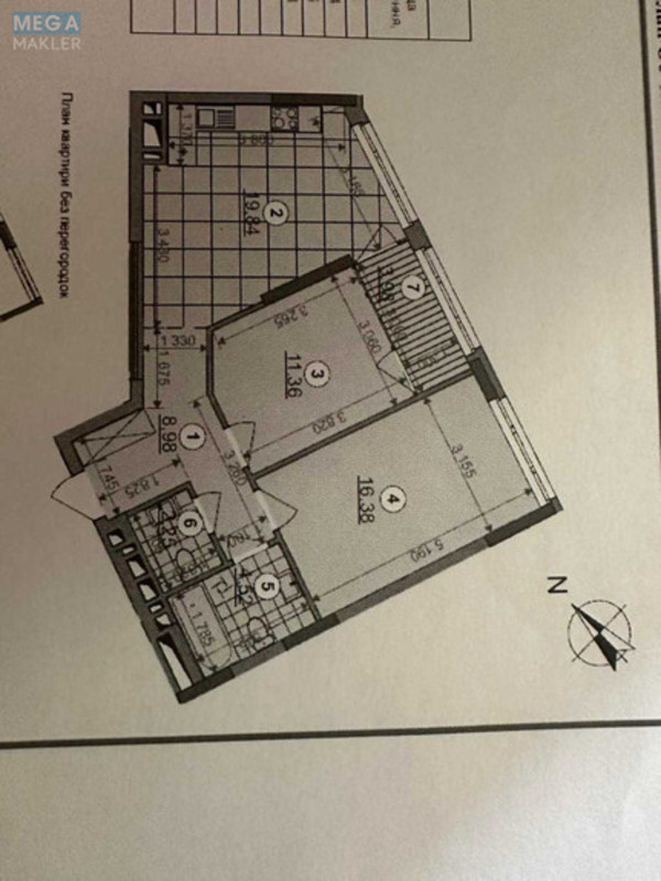 Продаж 2 кімнатної квартири (67,3/27,7/19,8), 12 пов. 26 пов. будинку, <a class="location-link" href="/kiev/" title="Недвижимость Київ">Київ</a>, <a class="location-link" href="/kiev/podolskij/" title="Недвижимость Подільський район">Подільський р-н</a>, Родини Крістерів вул., 2 (изображение 3)