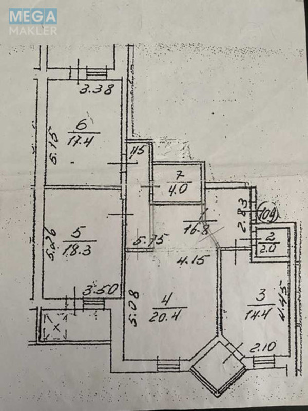 Продаж 3 кімнатної квартири (103/56/15), 15 пов. 16 пов. будинку, <a class="location-link" href="/kiev/" title="Недвижимость Київ">Київ</a>, <a class="location-link" href="/kiev/kievskij/" title="Недвижимость Киевский район">Киевский р-н</a>, Гайдара вул., 27 (изображение 15)