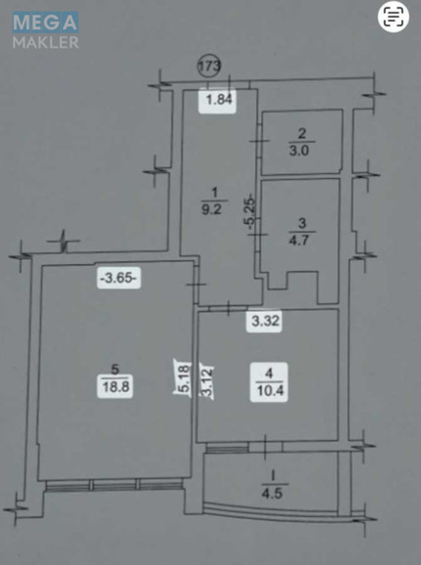 Продаж 1 кімнатної квартири (50,6/18/10,4), 23 пов. 25 пов. будинку, <a class="location-link" href="/brovary/" title="Недвижимость Бровари">Бровари</a>, Чорновола, 6 (изображение 9)