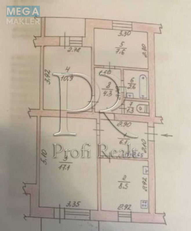 Продаж 3 кімнатної квартири (60/42/9), 2 пов. 5 пов. будинку, <a class="location-link" href="/petrovskoe-selo-kv-kievo-svyatoshinskij-rajon/" title="Недвижимость Петрівське">Петрівське</a>, Володимирська вулиця, 2Б (изображение 21)