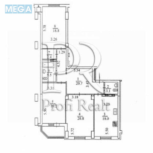 Продаж 3 кімнатної квартири (111/58/18), 10 пов. 12 пов. будинку, <a class="location-link" href="/kiev/" title="Недвижимость Київ">Київ</a>, <a class="location-link" href="/kiev/shevchenkovskij/" title="Недвижимость Шевченківський район">Шевченківський р-н</a>, Дмитрівська вулиця, 75 (изображение 20)