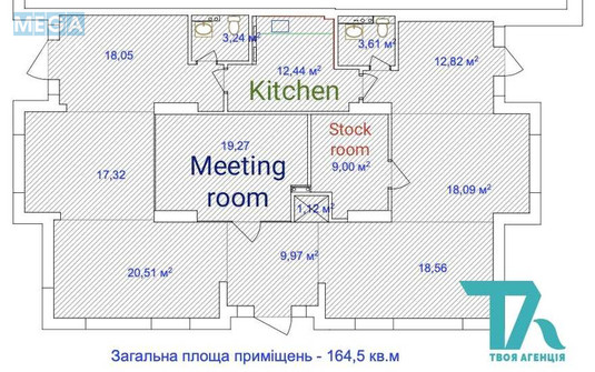 Оренда комерційної нерухомості, 167&nbsp;кв.м, под офис, <a class="location-link" href="/kiev/" title="Недвижимость Київ">Київ</a>, <a class="location-link" href="/kiev/goloseevskij/" title="Недвижимость Голосіївський район">Голосіївський р-н</a>, Михаила Максимовича ул., 3г (изображение 20)