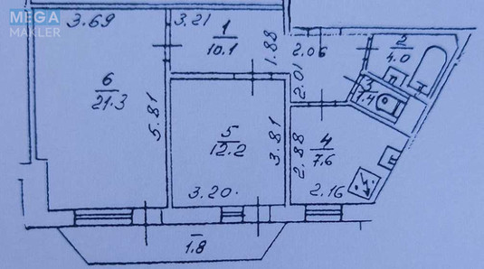 Продаж 2 кімнатної квартири (60/34/8), 3 пов. 22 пов. будинку, <a class="location-link" href="/kiev/" title="Недвижимость Київ">Київ</a>, <a class="location-link" href="/kiev/desnyanskij/" title="Недвижимость Деснянський район">Деснянський р-н</a>, Оноре де Бальзака вул., 6 (изображение 21)