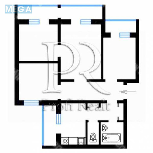 Продаж 3 кімнатної квартири (87/54/12), 4 пов. 16 пов. будинку, <a class="location-link" href="/kiev/" title="Недвижимость Київ">Київ</a>, <a class="location-link" href="/kiev/shevchenkovskij/" title="Недвижимость Шевченківський район">Шевченківський р-н</a>, Вячеслава Чорновола вул., 8 (изображение 17)