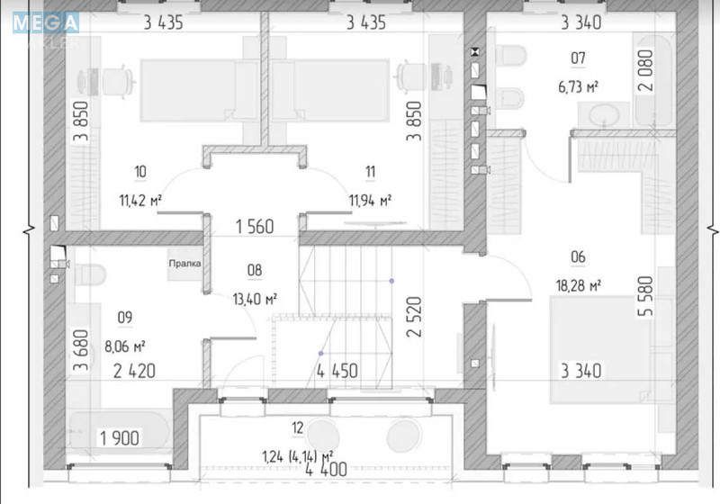 Продаж дома, 2 поверху, 140 кв.м, 4 кімнати, ділянка 2 сотки, <a class="location-link" href="/rovno/" title="Недвижимость Рівне">Рівне</a>, Степана Демянчука (изображение 3)