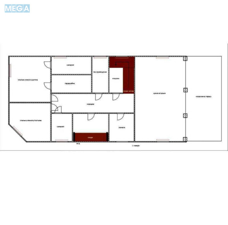 Продаж дома, 2&nbsp;поверху, 320&nbsp;кв.м, 7&nbsp;кімнат, ділянка 26&nbsp;соток, <a class="location-link" href="/gora/" title="Недвижимость Гора">Гора</a>, Толстого (изображение 24)