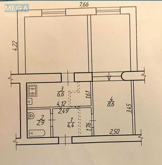 Продаж 2 кімнатної квартири (47,9/20/6,6), 1 пов. 5 пов. будинку, <a class="location-link" href="/rovno/" title="Недвижимость Рівне">Рівне</a>, Степана Бандери (изображение 10)