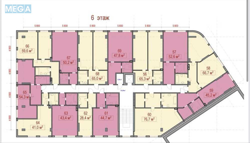 Новобудова, 8 поверхів, <a class="location-link" href="/kiev/" title="Недвижимость Київ">Київ</a>, <a class="location-link" href="/kiev/shevchenkovskij/" title="Недвижимость Шевченківський район">Шевченківський р-н</a>, Глубочицкая ул., 17 (изображение 22)
