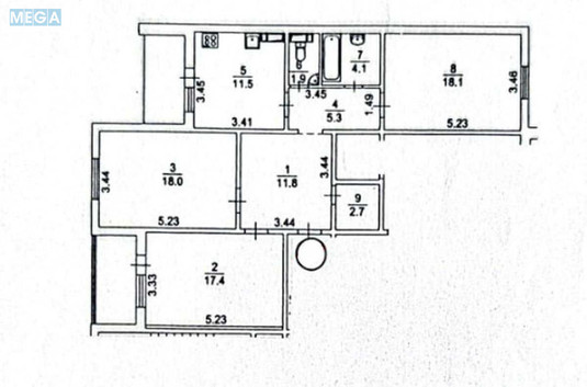 Продаж 3 кімнатної квартири (98,8/53,5/11,5), 10 пов. 25 пов. будинку, <a class="location-link" href="/kiev/" title="Недвижимость Київ">Київ</a>, <a class="location-link" href="/kiev/goloseevskij/" title="Недвижимость Голосіївський район">Голосіївський р-н</a>, Науки просп., 55а (изображение 24)