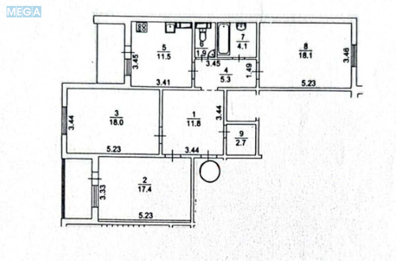 Продаж 3 кімнатної квартири (98,8/53,5/11,5), 10 пов. 25 пов. будинку, <a class="location-link" href="/kiev/" title="Недвижимость Київ">Київ</a>, <a class="location-link" href="/kiev/goloseevskij/" title="Недвижимость Голосіївський район">Голосіївський р-н</a>, Науки просп., 55а (изображение 24)