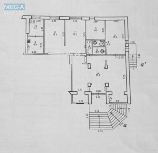 Продаж комерційної нерухомості, 131&nbsp;кв.м, под магазин, <a class="location-link" href="/dnepropetrovsk/" title="Недвижимость Дніпра">Дніпро</a>, Набережна Перемоги (изображение 12)