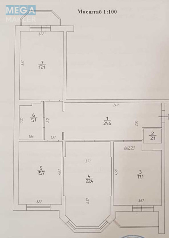 Продаж 3 кімнатної квартири (107/55/22), 2 пов. 23 пов. будинку, <a class="location-link" href="/kotsyubinskoe/" title="Недвижимость Коцюбинське">Коцюбинське</a>, Пономарьова, 26 (изображение 25)
