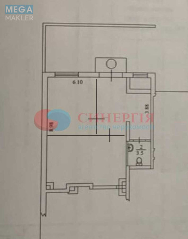 Продаж комерційної нерухомості, 63 кв.м, под магазин, <a class="location-link" href="/kiev/" title="Недвижимость Київ">Київ</a>, <a class="location-link" href="/kiev/dneprovskij/" title="Недвижимость Дніпровський район">Дніпровський р-н</a>, Ованеса Туманяна вул., 1 (изображение 10)
