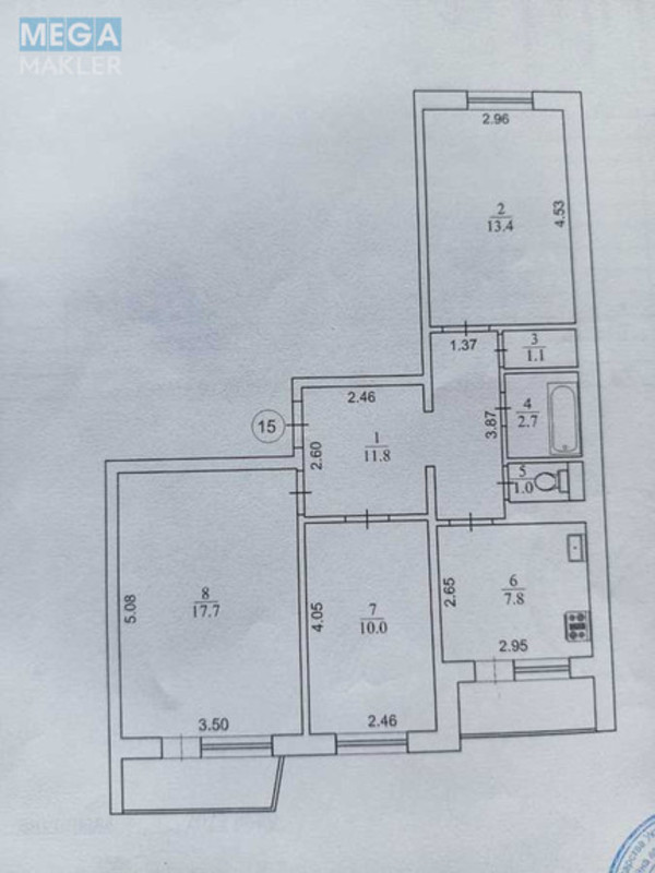 Продаж 3 кімнатної квартири (71/41/8), 3 пов. 10 пов. будинку, <a class="location-link" href="/kiev/" title="Недвижимость Київ">Київ</a>, <a class="location-link" href="/kiev/svyatoshinskij/" title="Недвижимость Святошинський район">Святошинський р-н</a>, Академіка Єфремова вул., 7 (изображение 8)