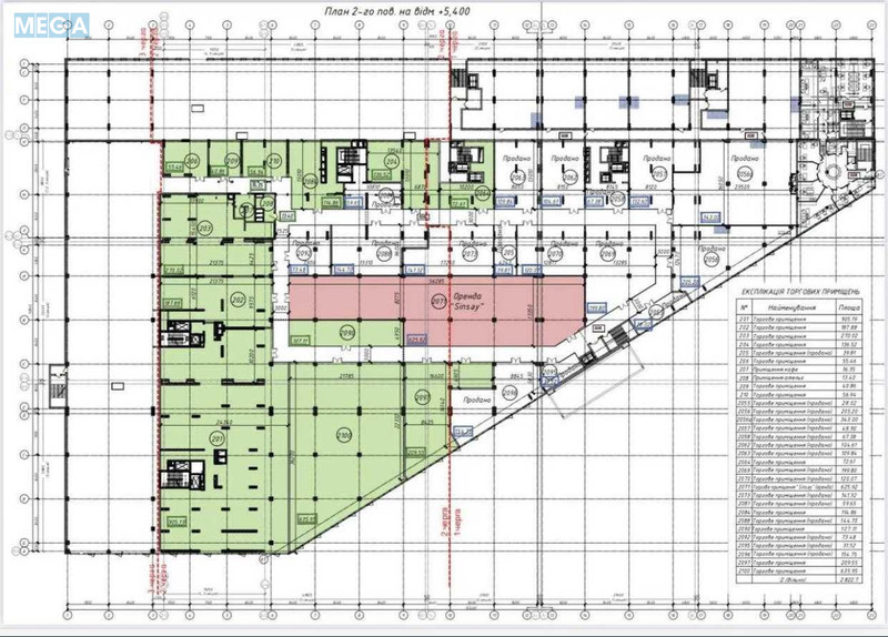Оренда комерційної нерухомості, 107 кв.м, под магазин, <a class="location-link" href="/kiev/" title="Недвижимость Київ">Київ</a>, <a class="location-link" href="/kiev/darnickij/" title="Недвижимость Дарницький район">Дарницький р-н</a>, Миколи Бажана просп., 17А (изображение 6)