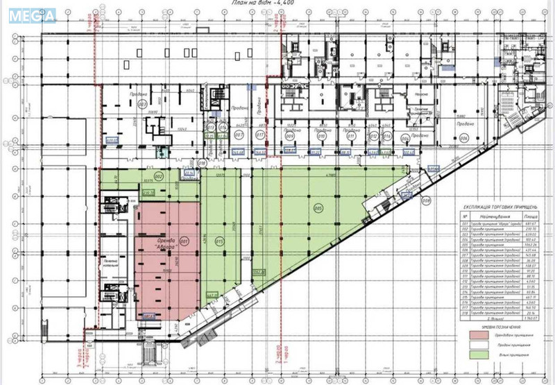 Оренда комерційної нерухомості, 107 кв.м, под магазин, <a class="location-link" href="/kiev/" title="Недвижимость Київ">Київ</a>, <a class="location-link" href="/kiev/darnickij/" title="Недвижимость Дарницький район">Дарницький р-н</a>, Миколи Бажана просп., 17А (изображение 8)