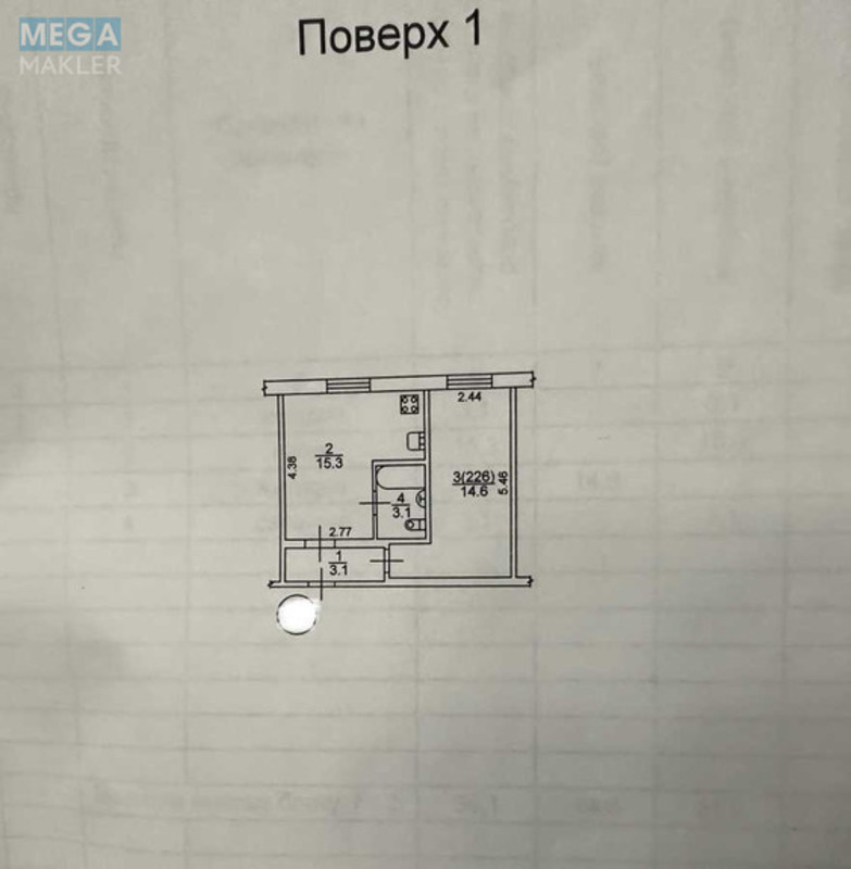 Продаж 1 кімнатної квартири (36/15/15), 1 пов. 9 пов. будинку, <a class="location-link" href="/kiev/" title="Недвижимость Київ">Київ</a>, <a class="location-link" href="/kiev/desnyanskij/" title="Недвижимость Деснянський район">Деснянський р-н</a>, Космонавта Волкова вул., 10а (изображение 19)
