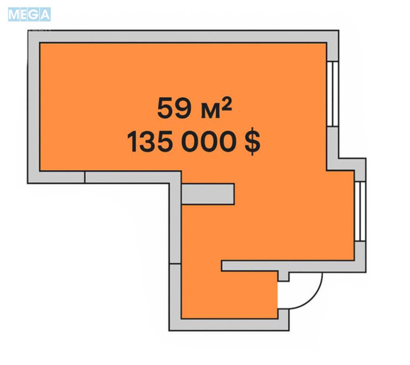 Продаж комерційної нерухомості, 59&nbsp;кв.м, под магазин, <a class="location-link" href="/kiev/" title="Недвижимость Київ">Київ</a>, <a class="location-link" href="/kiev/svyatoshinskij/" title="Недвижимость Святошинський район">Святошинський р-н</a>, Мальовнича вул., 3 (изображение 2)