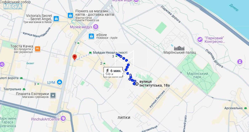 Оренда 3 кімнатної квартири, <a class="location-link" href="/kiev/" title="Недвижимость Київ">Київ</a>, <a class="location-link" href="/kiev/pecherskij/" title="Недвижимость Печерський район">Печерський р-н</a>, Інститутська вул., 18а (изображение 22)