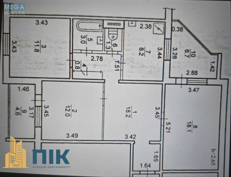 Продаж 3 кімнатної квартири (85/42/8), 6 пов. 16 пов. будинку, <a class="location-link" href="/kiev/" title="Недвижимость Київ">Київ</a>, <a class="location-link" href="/kiev/darnickij/" title="Недвижимость Дарницький район">Дарницький р-н</a>, Срибнокильская ул., 14 (изображение 25)