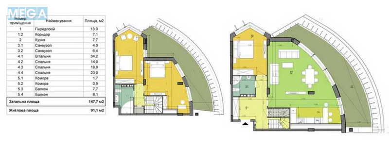 Продаж 4 кімнатної квартири (190/?/42), 8 пов. 15 пов. будинку, <a class="location-link" href="/kiev/" title="Недвижимость Київ">Київ</a>, <a class="location-link" href="/kiev/podolskij/" title="Недвижимость Подільський район">Подільський р-н</a>, Вышгородская ул., 45 (изображение 3)