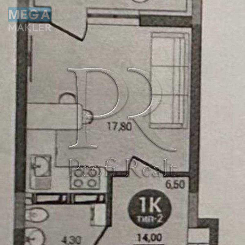 Продаж 1 кімнатної квартири (32/14/6), 2 пов. 6 пов. будинку, <a class="location-link" href="/kiev/" title="Недвижимость Київ">Київ</a>, <a class="location-link" href="/kiev/desnyanskij/" title="Недвижимость Деснянський район">Деснянський р-н</a>, Бальзака Оноре де вулиця, 11 (изображение 11)