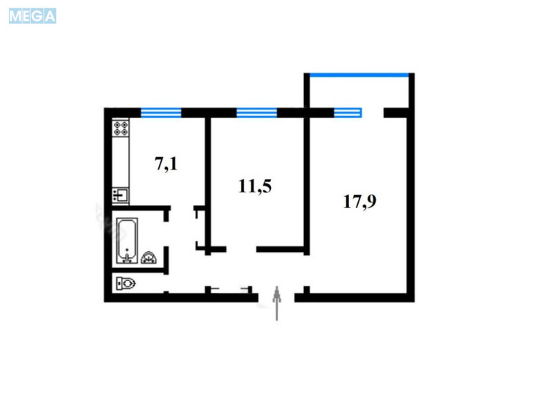 Оренда 2 кімнатної квартири, <a class="location-link" href="/kiev/" title="Недвижимость Київ">Київ</a>, <a class="location-link" href="/kiev/darnickij/" title="Недвижимость Дарницький район">Дарницький р-н</a>, Архитектора Вербицкого ул., 36 (изображение 23)