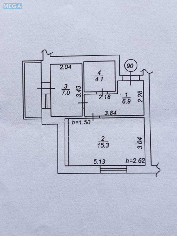 Продаж 1 кімнатної квартири (34,6/15,3/7), 5 пов. 5 пов. будинку, <a class="location-link" href="/bucha/" title="Недвижимость Буча">Буча</a>, вул. Бориса Гмирі (изображение 11)