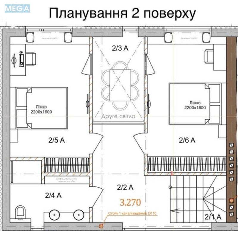 Продаж дома, 3 поверху, 143 кв.м, 4 кімнати, ділянка 2 сотки, <a class="location-link" href="/zazimya/" title="Недвижимость Зазим'я">Зазим`я</a>, Підлісна (изображение 22)