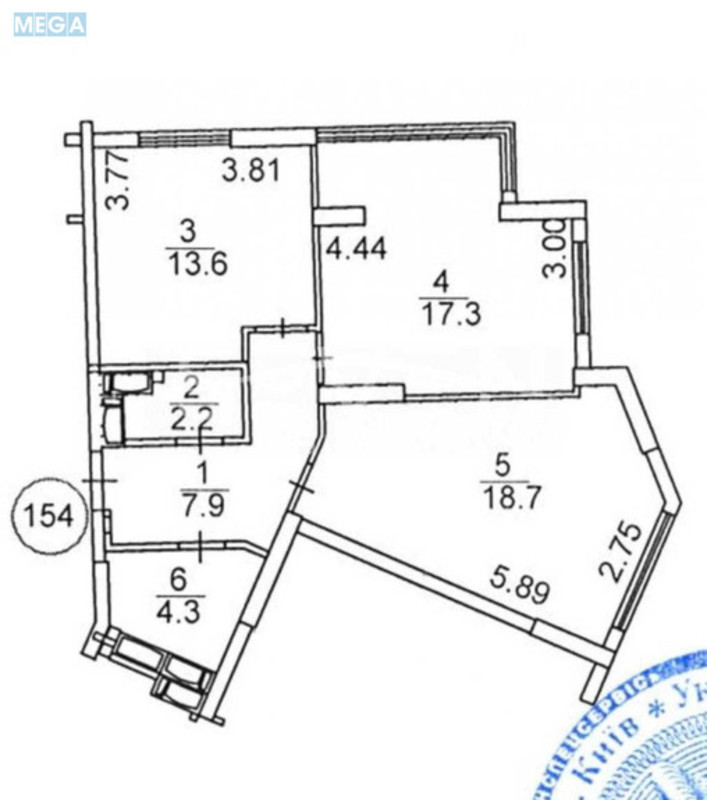 Продаж 2 кімнатної квартири (64/?/14), 26 пов. 28 пов. будинку, <a class="location-link" href="/kiev/" title="Недвижимость Київ">Київ</a>, <a class="location-link" href="/kiev/shevchenkovskij/" title="Недвижимость Шевченківський район">Шевченківський р-н</a>, Дегтярівська вул., 25е (изображение 8)