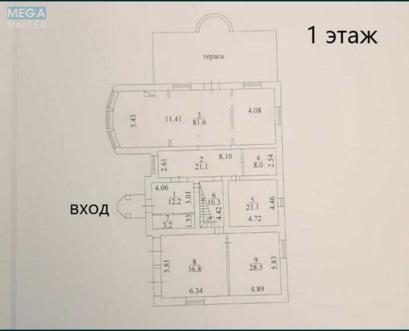 Продаж дома, 3 поверху, 495 кв.м, 7 кімнат, ділянка 20 соток, <a class="location-link" href="/bobrica-selo-kv/" title="Недвижимость Бобриця">Бобриця</a>, Шевченко (изображение 18)