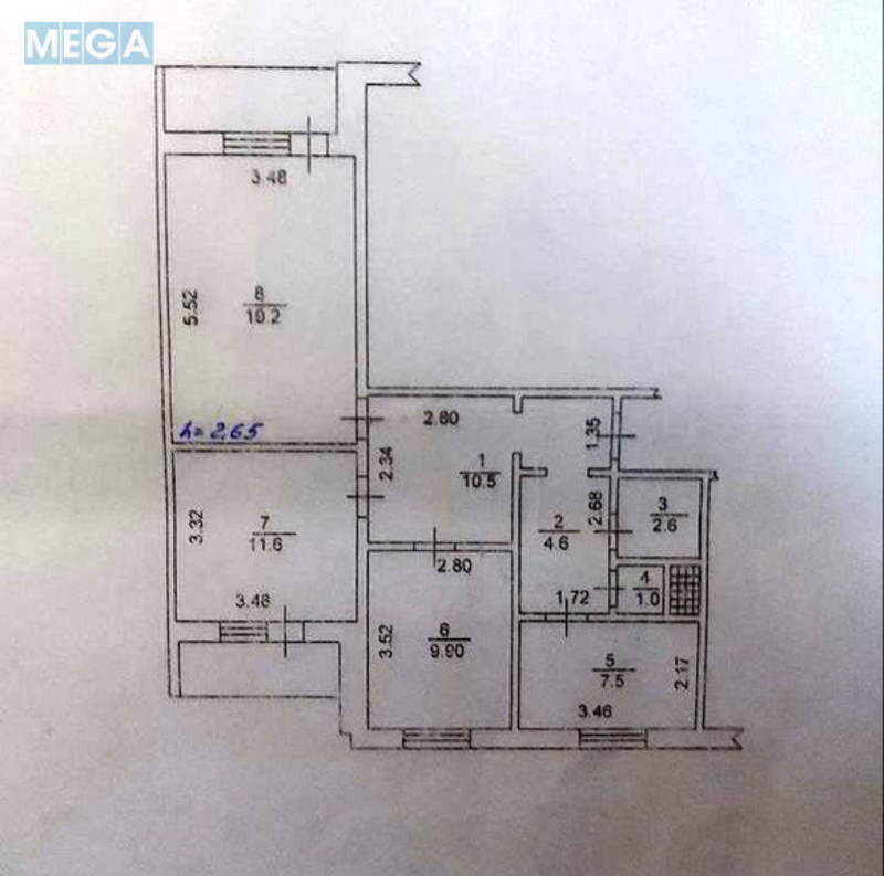 Продаж 3 кімнатної квартири (71/41/8), 5 пов. 9 пов. будинку, <a class="location-link" href="/obuhov/" title="Недвижимость Обухів">Обухів</a>, київська, 64 (изображение 13)