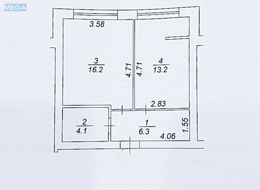 Продаж 1 кімнатної квартири (40/16/13), 7 пов. 7 пов. будинку, <a class="location-link" href="/hotov/" title="Недвижимость Хотів">Хотів</a>, Промислова (изображение 7)