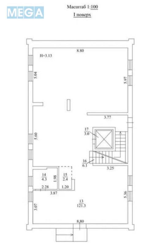 Оренда комерційної нерухомості, 800 кв.м, под офис, <a class="location-link" href="/kiev/" title="Недвижимость Київ">Київ</a>, <a class="location-link" href="/kiev/pecherskij/" title="Недвижимость Печерський район">Печерський р-н</a>, Шота Руставелі вул., 18А (изображение 10)
