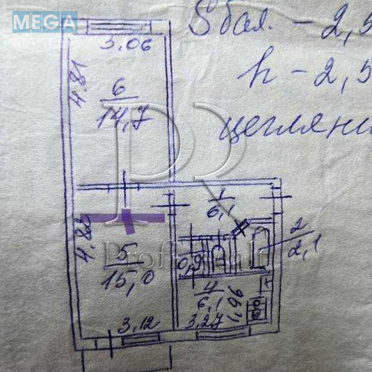 Продаж 2 кімнатної квартири (46/30/6), 2 пов. 5 пов. будинку, <a class="location-link" href="/kiev/" title="Недвижимость Київ">Київ</a>, <a class="location-link" href="/kiev/shevchenkovskij/" title="Недвижимость Шевченківський район">Шевченківський р-н</a>, Перемоги проспект, 88 (изображение 19)