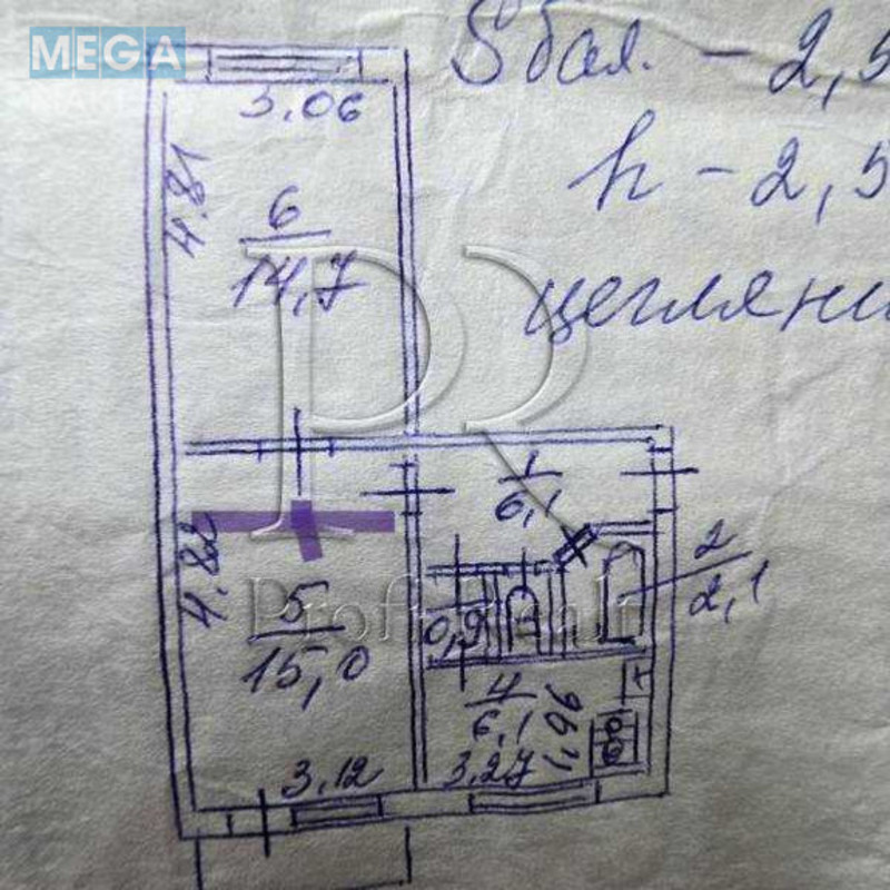 Продаж 2 кімнатної квартири (46/30/6), 2 пов. 5 пов. будинку, <a class="location-link" href="/kiev/" title="Недвижимость Київ">Київ</a>, <a class="location-link" href="/kiev/shevchenkovskij/" title="Недвижимость Шевченківський район">Шевченківський р-н</a>, Перемоги проспект, 88 (изображение 19)