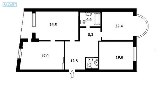 Продаж 3 кімнатної квартири (116/68/17), 2 пов. 22 пов. будинку, <a class="location-link" href="/kiev/" title="Недвижимость Київ">Київ</a>, <a class="location-link" href="/kiev/pecherskij/" title="Недвижимость Печерський район">Печерський р-н</a>, Московская ул., 46/2 (изображение 21)