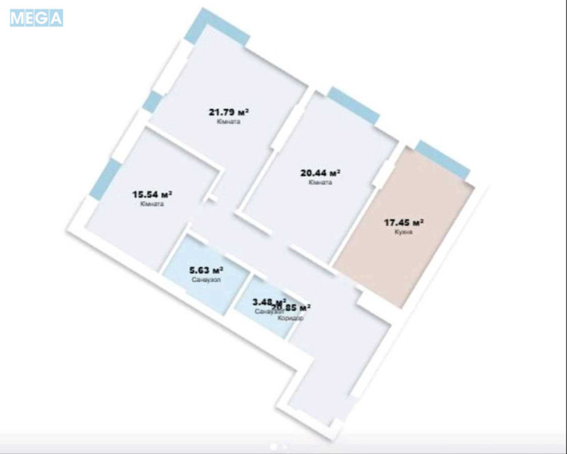 Продаж 3 кімнатної квартири (105,2/57/17,5), 10 пов. 23 пов. будинку, <a class="location-link" href="/kiev/" title="Недвижимость Київ">Київ</a>, <a class="location-link" href="/kiev/pecherskij/" title="Недвижимость Печерський район">Печерський р-н</a>, Звіринецька вул., 72 (изображение 7)