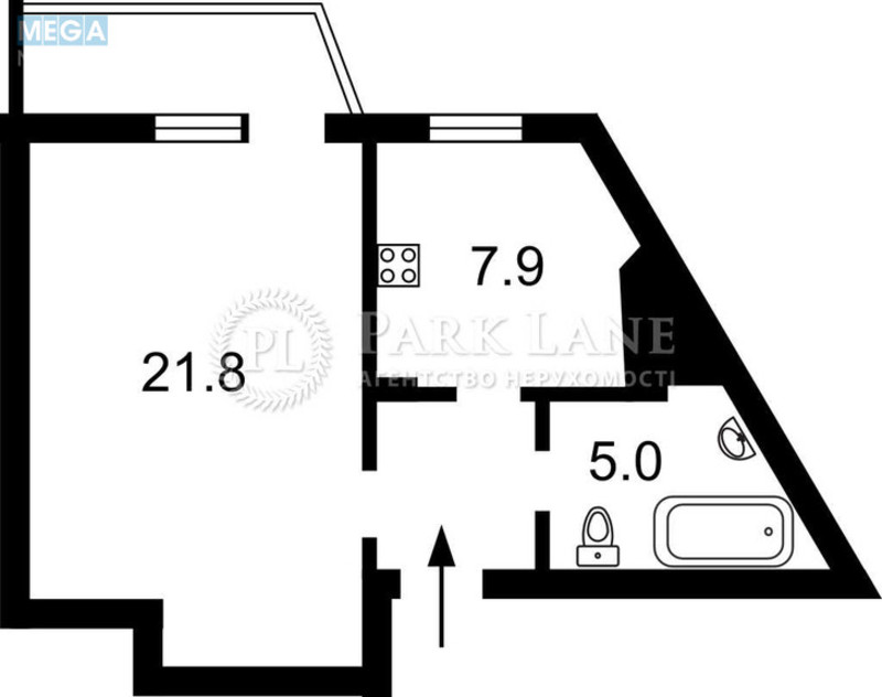 Продаж 1 кімнатної квартири (40,3/22/8), 3 пов. 21 пов. будинку, <a class="location-link" href="/kiev/" title="Недвижимость Київ">Київ</a>, <a class="location-link" href="/kiev/obolonskij/" title="Недвижимость Оболонський район">Оболонський р-н</a>, Маршала Тимошенка вул., 13а (изображение 2)