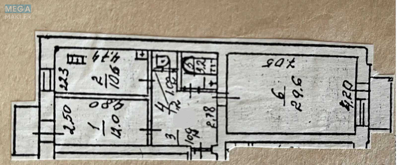 Продаж 2 кімнатної квартири (68/42/11), 4 пов. 5 пов. будинку, <a class="location-link" href="/kiev/" title="Недвижимость Київ">Київ</a>, <a class="location-link" href="/kiev/pecherskij/" title="Недвижимость Печерський район">Печерський р-н</a>, Институтская ул., 13а (изображение 7)