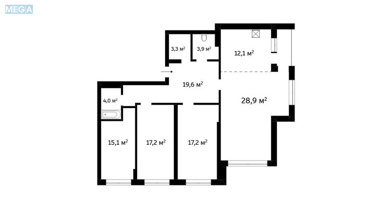 Продаж 4 кімнатної квартири (125/50/42), 18 пов. 25 пов. будинку, <a class="location-link" href="/kiev/" title="Недвижимость Київ">Київ</a>, <a class="location-link" href="/kiev/podolskij/" title="Недвижимость Подільський район">Подільський р-н</a>, Родини Крістерів вул., 20 (изображение 19)
