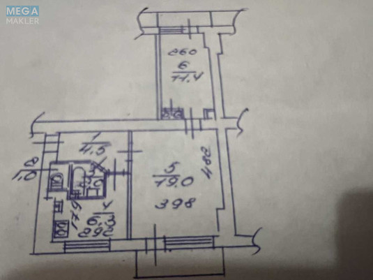 Продаж 2 кімнатної квартири (46,5/30,4/6,3), 8 пов. 9 пов. будинку, <a class="location-link" href="/kiev/" title="Недвижимость Київ">Київ</a>, <a class="location-link" href="/kiev/podolskij/" title="Недвижимость Подільський район">Подільський р-н</a>, Кирилівська вул., 127 (изображение 21)