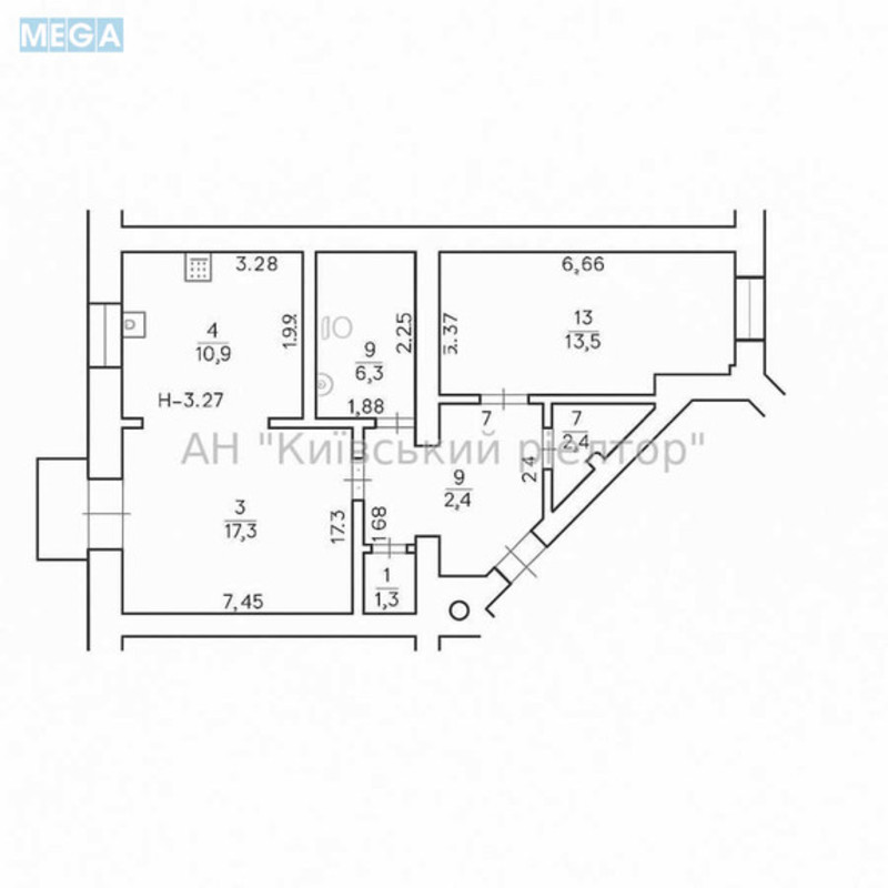 Продаж 2 кімнатної квартири (64,3/33/10,9), 5 пов. 7 пов. будинку, <a class="location-link" href="/kiev/" title="Недвижимость Київ">Київ</a>, <a class="location-link" href="/kiev/pecherskij/" title="Недвижимость Печерський район">Печерський р-н</a>, Велика Васильківська вул., 67/7 (изображение 24)